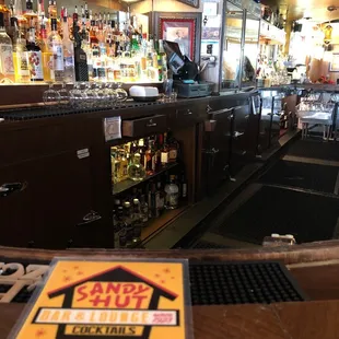 a bar with a lot of liquor