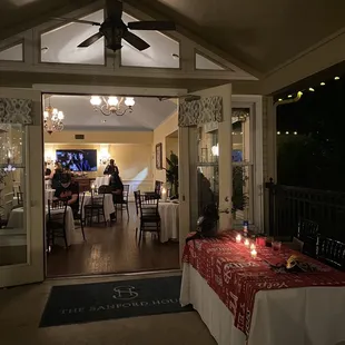 Entrance to the Renoir Room during a special event.