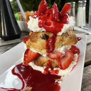 Their famous and beautiful Strawberry Shortcake!