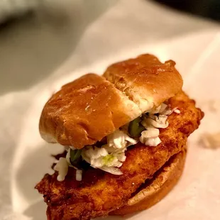 Red hot fried chicken