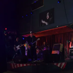 The stage (Monsters on Vacation happen to be on it)