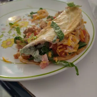 Chicken, bacon, ranch taco