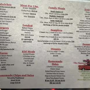 Current Menu