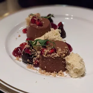 Chocolate mousse dessert
