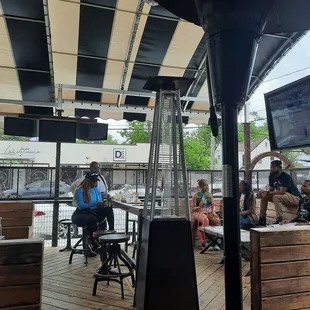 Patio with tvs