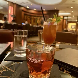 Sazerac and an excellent hurricane