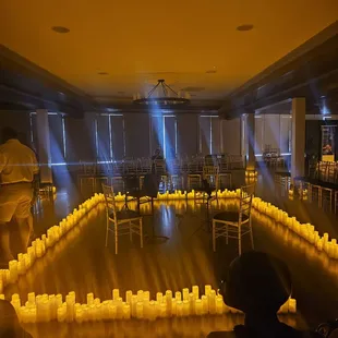 Candlelight at the Sazerac House.