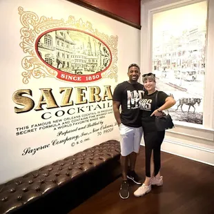 Striking a pose at The Sazerac House (pic taken in 09/27/2024 - on our 21st wedding anniversary)