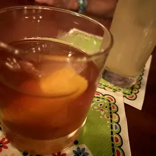 Mexican old fashioned for Cinco menu