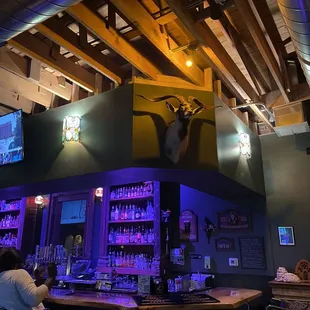 a man sitting at a bar