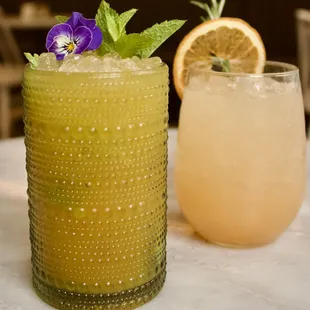 Passion fruit mojito &amp; Rosemary paloma