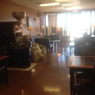 The shop on a Monday morning. Very, very quiet.