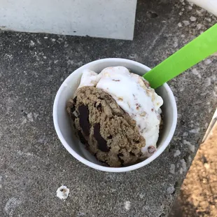 Chocolate chip sandwich cookie.