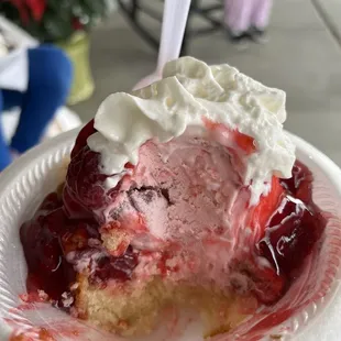 Strawberry shortcake! You have to try it on a cold day