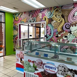Inside this cool shop