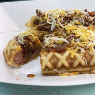 Two Waffle Dogs