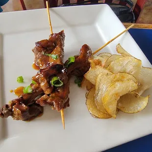 Ribeye teriyaki skewers