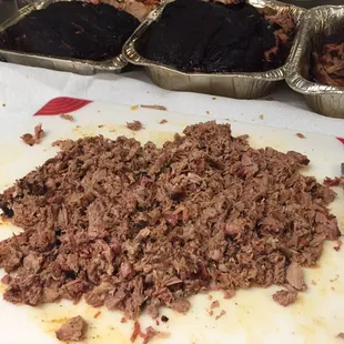 Rough chop Brisket