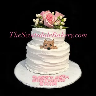 Peeking Puppy Cake