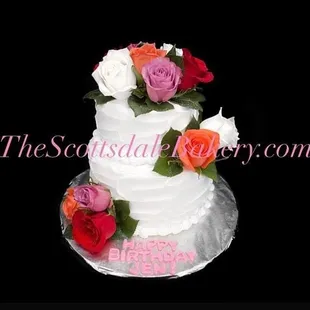 Textured Roses Cake