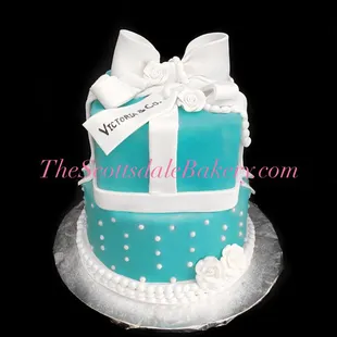 Tiered Tiffany Box Cake