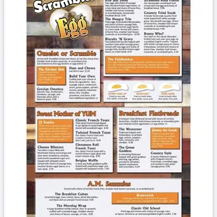 The Scrambled Egg Menu