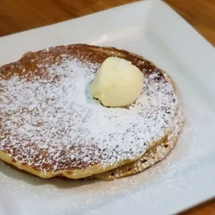 Pancake with hungry man