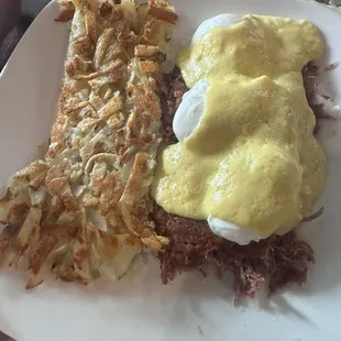 Corn Beef Hash Benedict