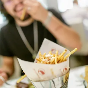 Truffle Fries $15 &quot;parmesan, trufffle aioli&quot;
