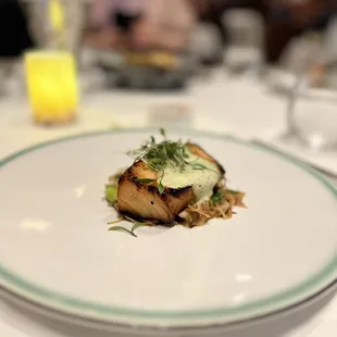 Sea bass, part of tasting menu