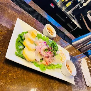 Papa a la guancaina acevichada