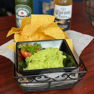 Chips and guacamole