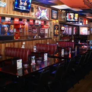 the bar and pool table
