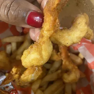 The shrimp cut was interesting.