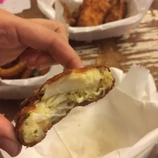 Crab cake full of crab meat