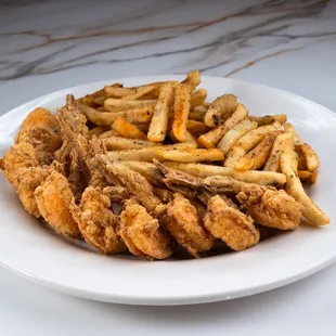 Combo #6 10 Fried Shrimp and Fries