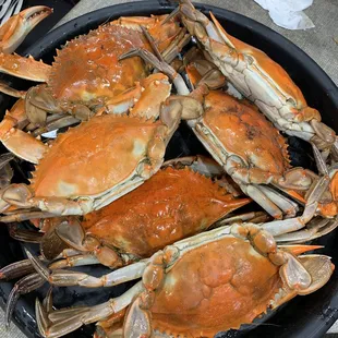 Huge crabs and that's only half a dozen. So much juicy, sweet meat.