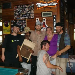 PO BOYZ house band during Jazz Fest with Dean and Lisa!
