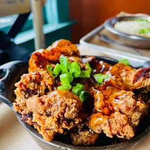 Fried chicken liver w/ pepper jelly