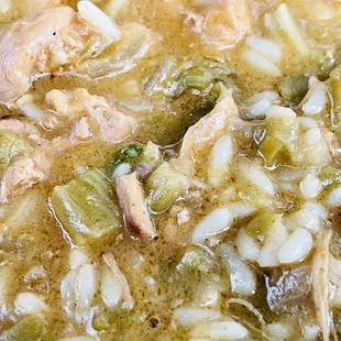 Chicken and Andouille Gumbo Bowl.
