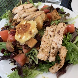 Warm Goat Cheese and Spiced Pecan Salad