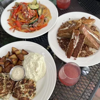 Vegetarian Veggie Grit Cake