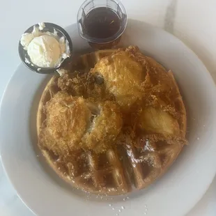 Chicken and Waffle Plate