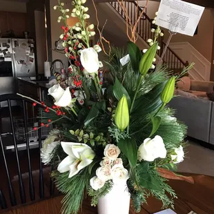 Thank you so much for this beautiful flower for a memorial.