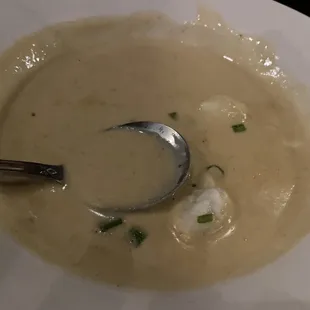 Crab and camabert soup