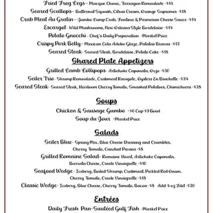 Spring-Summer Menu 2024