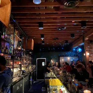 a bar filled with people
