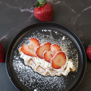 Strawberry Croffle