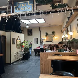 Back of the restaurant