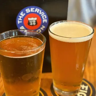 Ice cold beers on tap